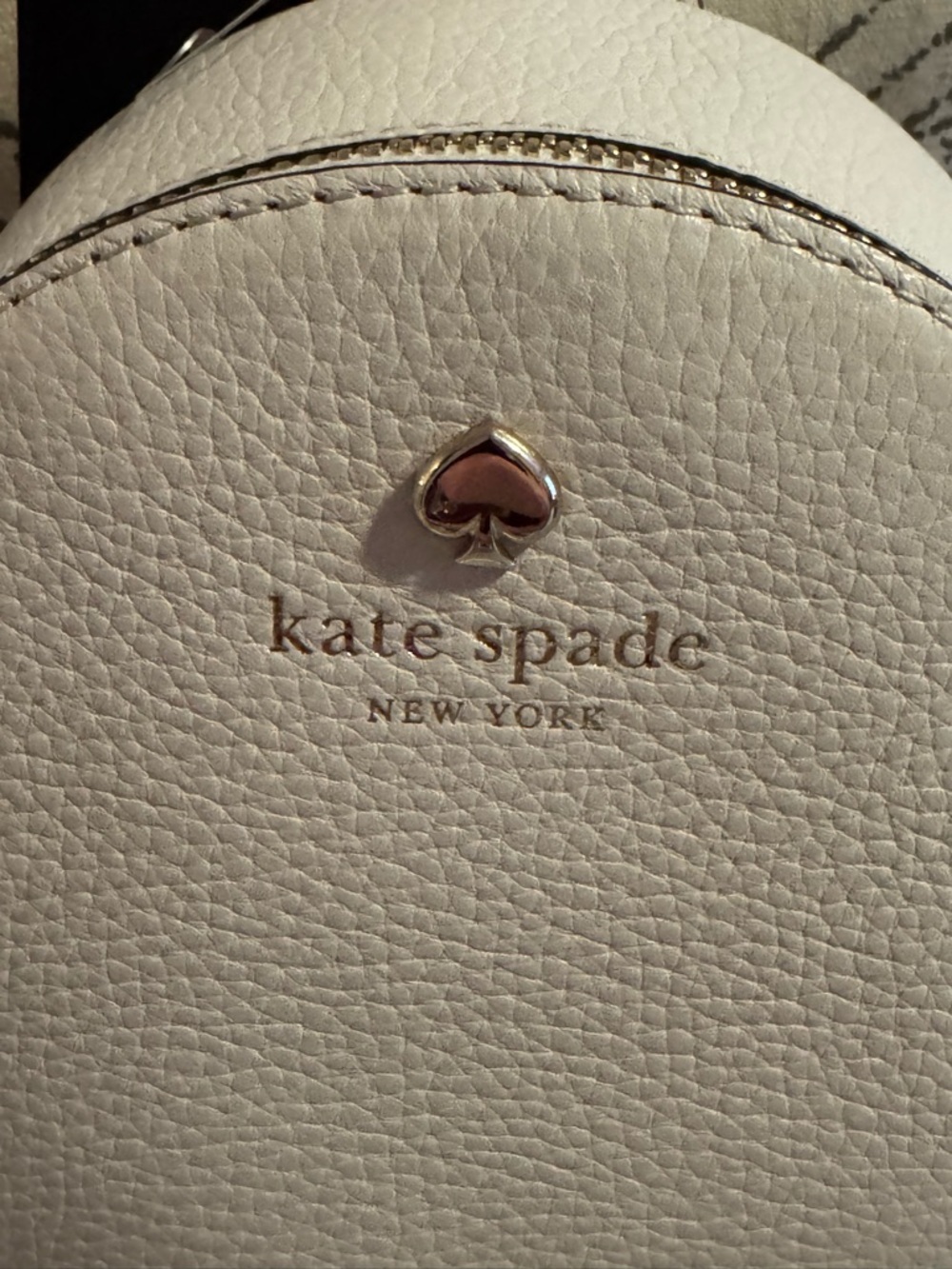 kate spade Parchment Pebble Leather Mini Backpack Crossbody - Picture 2 of 10